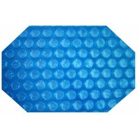 Solarplane Achteck 610x375cm light-blue 400µm Erwärmung Solarfolie Isolierung von Evolution