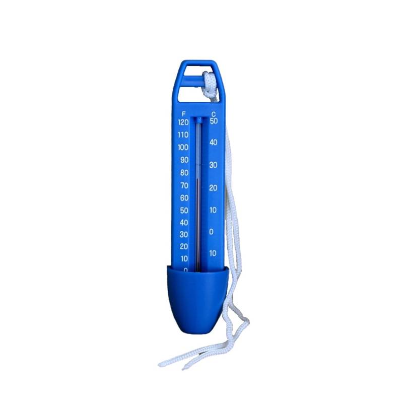 Evolution Thermometer Blau 15 cm mit Schnur Temperatur Messung °C & °F Pool Schwimmbad von Evolution