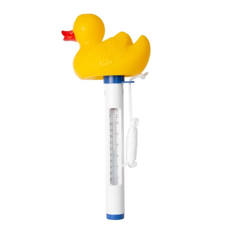 Evolution Thermometer Ente mit Schnur Temperatur Messung °C & °F Pool Schwimmbad Gelb von Evolution
