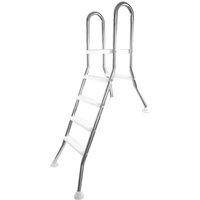 Evolution - Poolleiter für teilversenkte Becken mit Plattform 1+4 Stufen V2A von Evolution