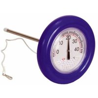 Schwimmringthermometer blau Pool Schwimmbad Poolthermometer Temperaturmessung von Evolution