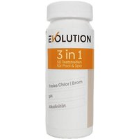 Teststreifen Chlor pH Alkalinität 50 Stück Schwimmbad Pool Messwert Messung von Evolution