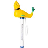 Evolution - Thermometer Seelöwe mit Schnur Temperatur Messung °c & °f Pool Schwimmbad Gelb von Evolution