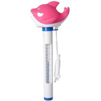 Evolution - Thermometer kleiner Wal mit Schnur Temperatur Messung °c & °f Pool Schwimmbad Pink von Evolution