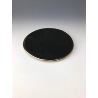 3" Schwarze Und Goldene Platte von EvolvingDesignStudio
