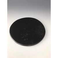 4" Schwarze Handgemachte Platte von EvolvingDesignStudio