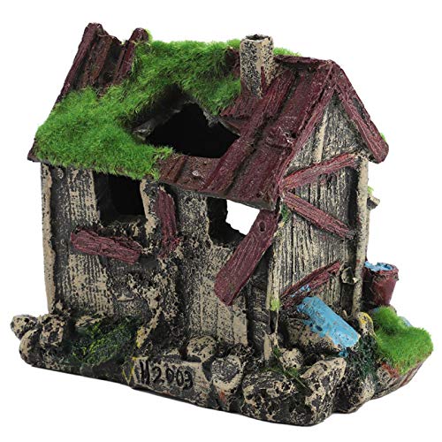 Evonecy Fade-Premium Resin Material Safe Fischhaus, Harz Aquarium House, für Fische zum Verstecken und Suchen von Süßwasser- und Salzwasseraquarien von Evonecy