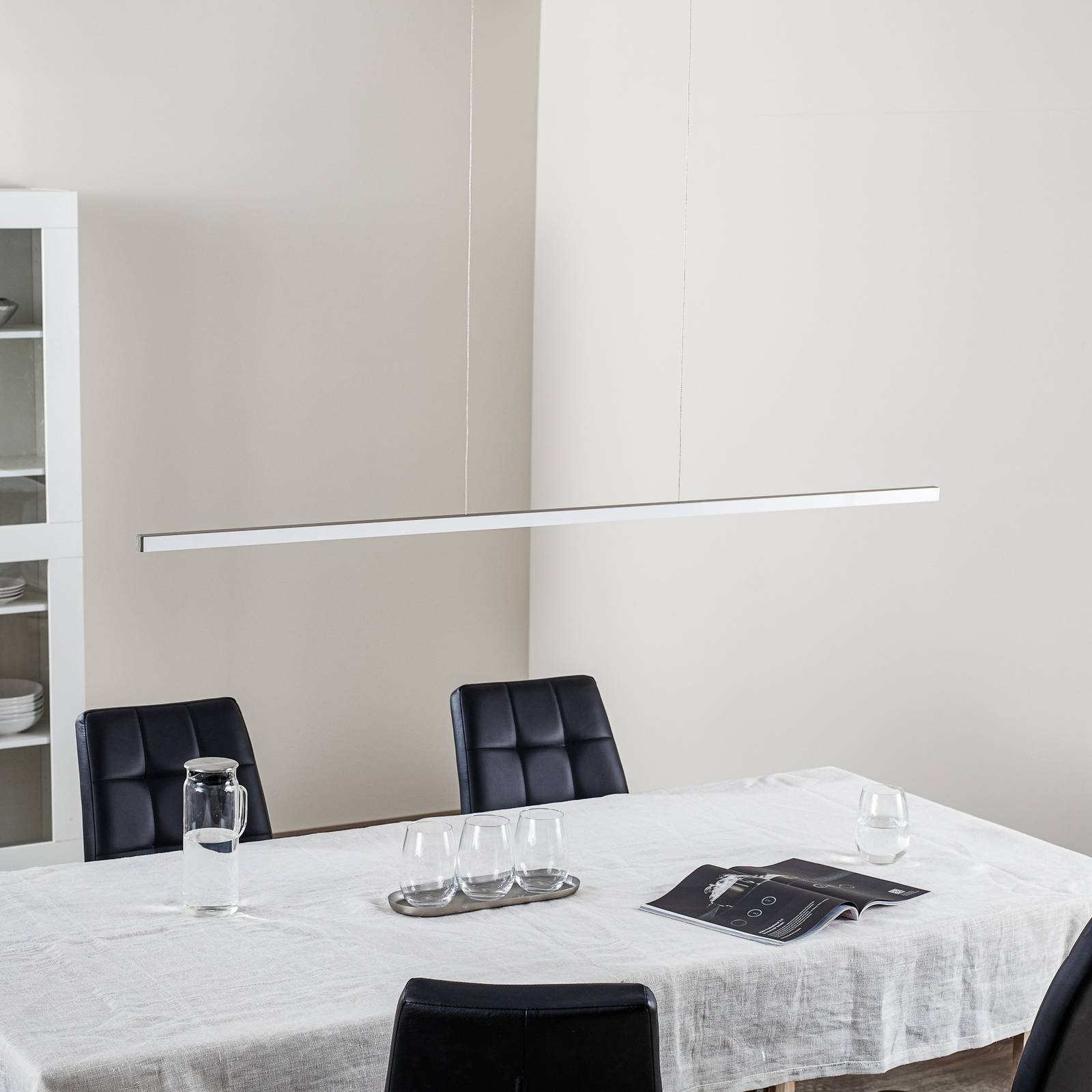 LED-Hängeleuchte Orix, weiß, 150 cm Länge von Evotec