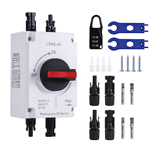 Evzvwruak 1200V DC 32A 4P Solar Combiner Box Waterproof Insulated Switch Professional Power Solar PV DC Quick Disconnect Switch Evzvwruak 1200V DC 32A 4P Solar Combiner Box Waterproof Insulated Switch Professional Power Solar PV DC Quick Disconnect Switch von Evzvwruak