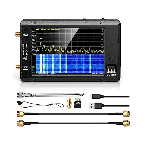 Evzvwruak Ultra 4-Spektrumanalysator Aus Kunststoff, Tragbarer TINY SA-Frequenzanalysator 100 KHz Bis 5,3 GHz von Evzvwruak