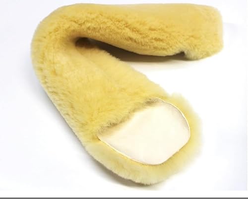 Echtes Qualitäts Lammfell als Gurtschoner, Bauchgurtschoner, Sattelgurtschoner. Rundum Fell für Ihren Sattelgurt, Schnallen bleiben frei ! von Förster-Fellnest