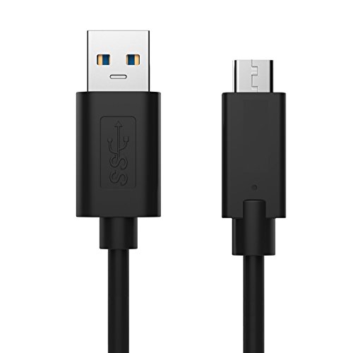 ewent Sync-Kabel USB 3.0 Super Speed Typ A Stecker auf Stecker B/C 3.1, umkehrbar, Datenübertragungsgeschwindigkeiten von bis zu 5 Gbit/s, 1 m, Schwarz von Ewent