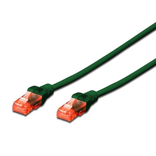 ewent Netzwerk-Patchkabel Cat 6 U/UTP, AWG 24/7, 2 RJ45 Stecker grün von Ewent