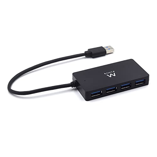 Mini USB 3.1 Hub mit 4 High-Speed Datenübertragungsanschlüssen bis zu 5Gbit/s, 52 cm USB 3.0 Kabel im Lieferumfang enthalten, für Ultrabook,Tablet PC,Surface,MacBook,Windows XP/Vista/7/8, OS X 10.8.4 von Ewent