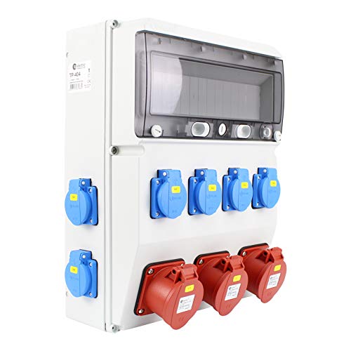 TPelectric Stromverteiler Baustromverteiler (8x230V + 3xCEE-16A) TP404 von Ewh-Shop