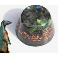 Echsenhammer Immerirdisch Orgonit Wilhelm Reich Labradorit, Rubin-Zoisit, Schwarzer Turmalin, Kupfer Orgon-Energie von EwigerMungoCraft