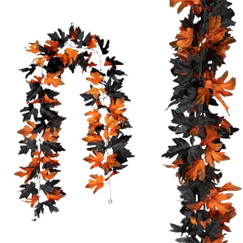 Ewleguzka Herbstblatt-Girlande, künstliche Herbstranken, Herbstgirlande, Ahornblätter, Erntedankfest, Dekoration für Zuhause, Hochzeit, Kamin, Weihnachten Ewleguzka Herbstblatt-Girlande, künstliche Herbstranken, Herbstgirlande, Ahornblätter, Erntedankfest, Dekoration für Zuhause, Hochzeit, Kamin, Weihnachten von Ewleguzka