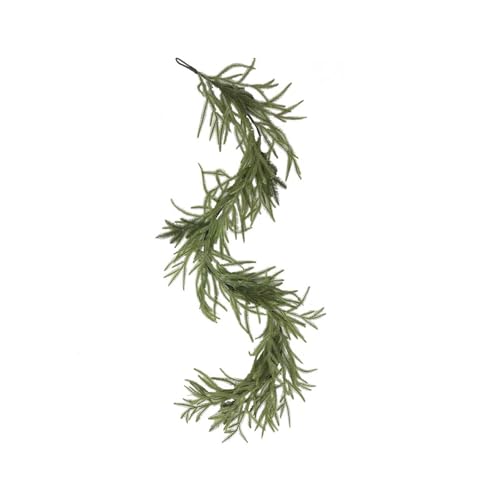 Ewleguzka Weihnachtsgirlande, realistische künstliche Zederngirlande für Veranda, Tür, Tisch, Kaminsims, Wand, Innen- und Außenbereich, Weihnachtsdekoration von Ewleguzka