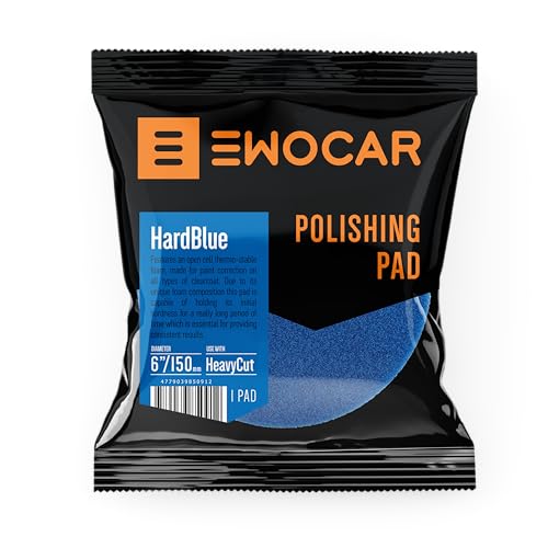 Ewocar HardBlue 175x25x150mm Polierpad – Speziell zur Entfernung tiefer Kratzer entwickelt – Maximal wirksam mit Heavy Cut & Heavy Cut+ – Profi-Schleifpad für Lackkorrektur & Fahrzeugaufbereitung von Ewocar