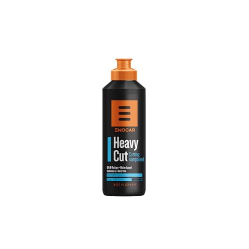 Ewocar Heavy Cut Polierpaste 250ml – Schleifpaste zum Entfernen von Schleifspuren P1000, wasserbasiert, staubarm, silikonfrei – Professionelle Lackkorrektur für tiefe Defekte von Ewocar