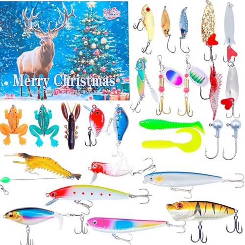 Angel Adventskalender 2025, Adventskalender Männer, Herren Angeln, 2025 Männer, Advent Calendar, Geschenke für Angler, Väter, Großväter, Brüder und Freunde von ExKeen