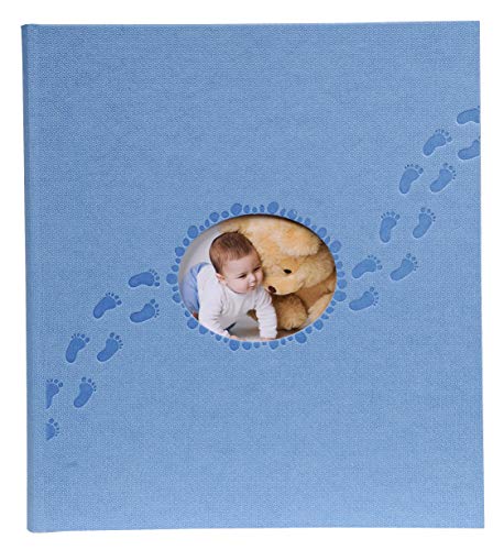 Exacompta 12203E Premium Fotoalbum Piloo mit 60 Seiten, perfekt für Ihre Baby- und Kinderfotos zum selbstgestalten Fotobuch blau von Exacompta