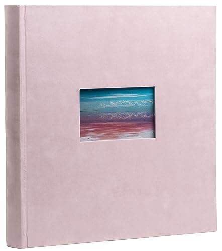 Exacompta - Ref. 16177E – Fotoalbum Skandi – 300 Fotos – 60 weiße Seiten – Format 29 x 32 cm – Einband in Velours-Optik – Personalisierungsfenster mit Sichtfenster von Exacompta