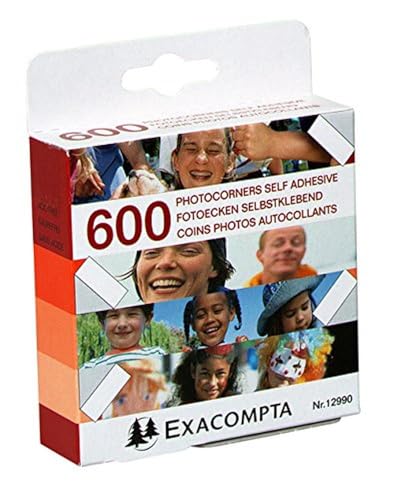 Exacompta 12990E Premium Fotoecken 600 Stück selbstklebende Fotoecken 10 x 60 Stück transparent von Exacompta