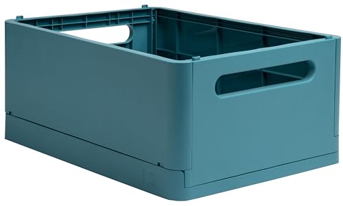 Exacompta 27234D Aufbewahrungsbox SMART CASE MAXI. Faltbare Mehrzweckbox aus Recycling-Kunststoff DIN A4+ stapelbare Klappkiste Klappkorb Klappbox Allzweckbox Aufbewahrungskiste Pazifikblau Exacompta 27234D Aufbewahrungsbox SMART CASE MAXI. Faltbare Mehrzweckbox aus Recycling-Kunststoff DIN A4+ stapelbare Klappkiste Klappkorb Klappbox Allzweckbox Aufbewahrungskiste Pazifikblau von Exacompta