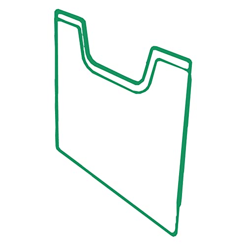 Exacompta 64537D Deckplatte Hoch für Prospekthalter DIN A4 zum selbst montieren 0,6 x 23,9 x 23,2 cm grün Flyerhalter Zeitschriftensammler von Exacompta