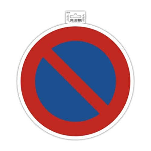 Exacompta 67011E Parkverbot Klebeschild Ø30cm Rot-Blau aus UV-beständigem PVC Hinweisschild Schilder Warnhinweis Sticker Aufkleber Türschild von Exacompta