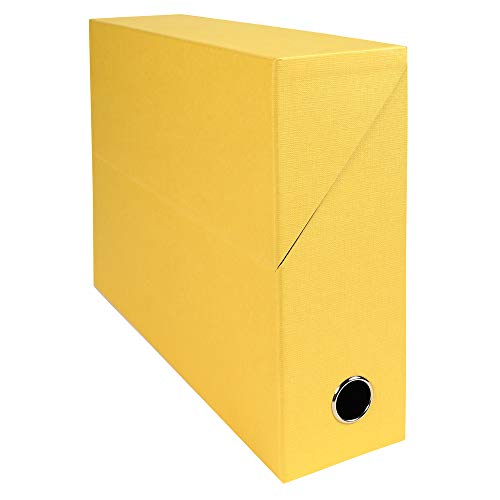 Exacompta 89529E Premium Transferbox aus Leinwandpapier 9cm Rückenbreite mit Griffloch DIN A4 gelb ideale Transportbox und perfekt geeignet für die sichere Aufbewahrung Ihrer Ordner Exacompta 89529E Premium Transferbox aus Leinwandpapier 9cm Rückenbreite mit Griffloch DIN A4 gelb ideale Transportbox und perfekt geeignet für die sichere Aufbewahrung Ihrer Ordner von Exacompta