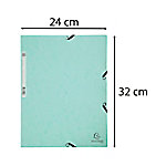 Exacompta Aquarel 3 Klappenmappe 55533E A4 Pressspan meliert 320 x 240 mm Pastellgrün 5 Stück à 250 Blatt von Exacompta
