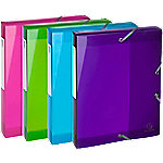 Exacompta Archivboxen 59780E DIN A4 Farbig sortiert Polypropylen 25 x 33 cm 4 Stück Exacompta Archivboxen 59780E DIN A4 Farbig sortiert Polypropylen 25 x 33 cm 4 Stück von Exacompta