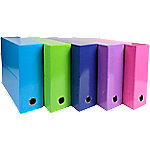 Exacompta Archivbox 89929E DIN A4 Farbig sortiert 9,5 x 34,5 x 26 cm Pappkarton 5 Stück von Exacompta