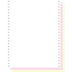 Exacompta Computerpapier 62523E 24 cm x 12" 70 g/m² Gelb, Pink, Weiß 1000 Stück von Exacompta