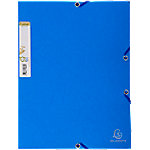 Exacompta Eckspannmappe Forever DIN A4 Blau Recyclingkarton 24 x 32 cm von Exacompta