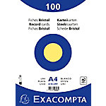 Exacompta Karteikarten 10326E DIN A4 Gelb 21 x 29,7 x 2,3 cm 10 Stück von Exacompta
