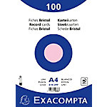 Exacompta Karteikarten 10336E DIN A4 Rosa 21 x 29,7 x 2,3 cm 10 Stück von Exacompta