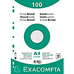 Exacompta Karteikarten 10606E DIN A4 Weiß 21 x 29,7 x 2,3 cm 10 Stück von Exacompta