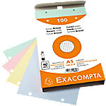 Exacompta Karteikarten 10658E DIN A5 Farbig Sortiert 15 x 21,2 x 2,5 cm 10 Stück von Exacompta