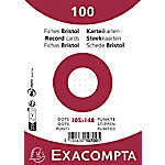 Exacompta Karteikarten 10709E DIN A6 Weiß 10,7 x 15 x 2,5 cm 20 Stück von Exacompta