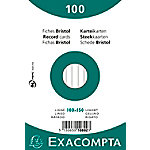 Exacompta Karteikarten 10802X DIN A6 Weiß 10 x 15 x 2,3 cm 20 Stück von Exacompta