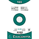 Exacompta Karteikarten 10803X 125 x 200 mm Weiß 12,7 x 20,3 x 2,5 cm 12 Stück von Exacompta