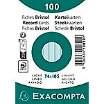 Exacompta Karteikarten 10810SE DIN A7 Himmelblau 7,4 x 10,5 x 2,3 cm 40 Stück von Exacompta