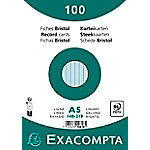 Exacompta Karteikarten 10818SE DIN A5 Himmelblau 15 x 21,2 x 2,5 cm 10 Stück von Exacompta