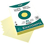 Exacompta Karteikarten 10828SE DIN A5 Gelb 15 x 21,2 x 2,5 cm 10 Stück von Exacompta