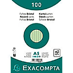 Exacompta Karteikarten 10848SE DIN A5 Grün 15 x 21,2 x 2,5 cm 10 Stück von Exacompta