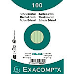 Exacompta Karteikarten 10849SE DIN A6 Grün 10,7 x 15 x 2,5 cm 20 Stück von Exacompta
