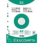 Exacompta Karteikarten 12606E DIN A4 Weiß 21 x 29,7 x 1,1 cm 20 Stück von Exacompta